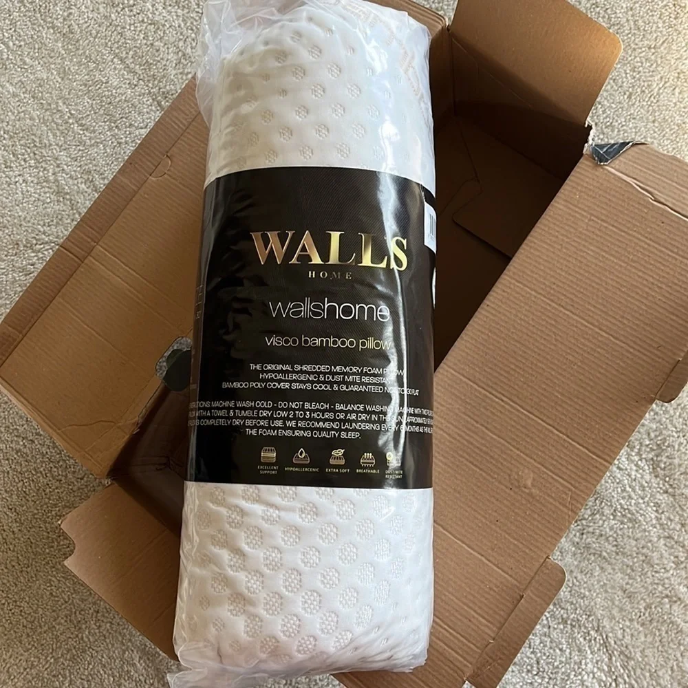 Brand New Cooling Memory Foam Pillow Side Stomach Back Sleeper Washable Bamboo